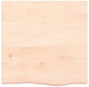vidaXL Επιφάνεια Τραπεζιού 60x60x(2-6) εκ Ακατέργαστο Μασίφ Ξύλο Δρυός