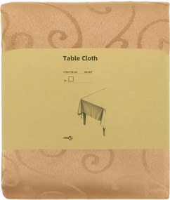 vidaXL Ύφασμα Τραπέζης 5 τμχ. Μπεζ 110 x 110 cm τετράγωνο