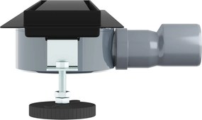 vidaXL Σιφόνι ντους 2-σε-1 με 360° σιφόνι Μαύρο 50 cm