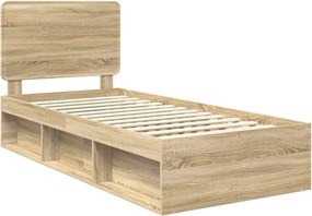 vidaXL Σκελετός Κρεβατιού Sonoma Δρυς 100 x 200 cm