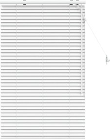 vidaXL Βενετσιάνικη Σκίαση Λευκό 90 x 130 εκ 35 mm