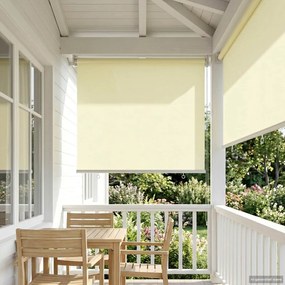 vidaXL Ρολό Κουρτίνα UV Προστασία Κρεμ 80 x 140 cm Πολυεστέρας