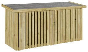 vidaXL Κουτί Αποθήκευσης 119x44x58.5 εκ Επεξεργασμένο Ξύλο Πεύκου