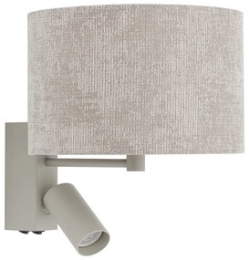 Φωτιστικό Τοίχου Cedro A 11668 23x25.5-30cm 10W Led, 10W Gu10/Led Beige-Grey Nowodvorski