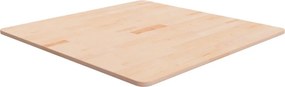 vidaXL Επιφάνεια Τραπεζιού Τετράγωνη 80x80x1,5 εκ. Μασίφ Ξύλο Δρυς