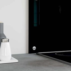 vidaXL Πλάτη Κουζίνας Μαύρη 80 x 60 εκ. από Ψημένο Γυαλί
