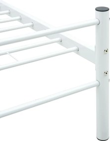 vidaXL Πλαίσιο Κρεβατιού Λευκό 100 x 200 εκ. Μεταλλικό