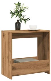 vidaXL Side Table Artisan Oak 50x26x50 cm Κατασκευασμένο ξύλο