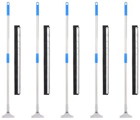 vidaXL Σκούπες δαπέδου 5 τεμ. 75x122,5 εκ. από Ατσάλι και Καουτσούκ