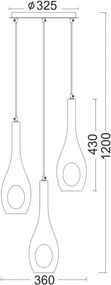 Φωτιστικό Οροφής Τρίφωτο Aca Cave DLA5203A White