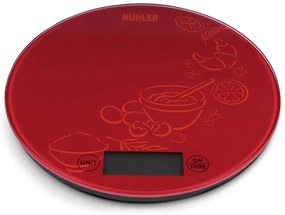 Muhler KSC-2026R Ψηφιακή Ζυγαριά Κουζίνας 1gr/5kg κόκκινη