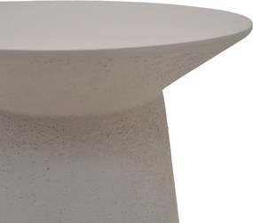 Τραπέζι σαλονιού Peble pakoworld MGO cappuccino Φ55x50εκ
