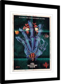 Αφίσα σε κορνίζα Stranger Things 4 - The Hellfire Club