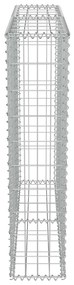 vidaXL Συρματοκιβώτιο Τοίχος 100x20x100 εκ. Γαλβαν.Χάλυβας + Καλύμματα