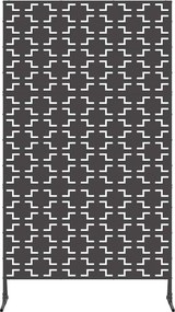 vidaXL Οθόνη Ιδιωτικότητας Μαύρο 100 x 50 x 180 εκ. Ατσάλι
