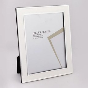 Κορνίζα Μεταλλική Επάργυρη 756-10035 20x25cm Silver Estheti Home Metal