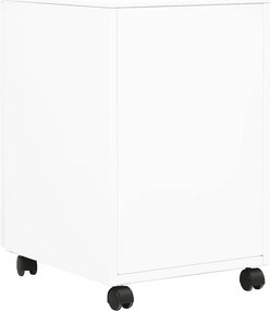 vidaXL Αρχειοθήκη Φορητή Λευκή 39 x 45 x 60 εκ. Ατσάλινη
