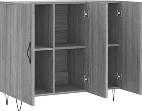 vidaXL Ντουλάπι Γκρι Sonoma 90 x 34 x 80 εκ. από Επεξεργασμένο Ξύλο