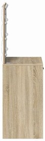 vidaXL Κομοδίνο Sonoma Δρυς 50 x 41 x 135 εκ Επεξεργασμένο ξύλο