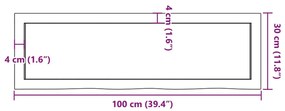 ΠΑΓΚΟΣ ΜΠΑΝΙΟΥ ΑΝ. ΚΑΦΕ 100 X 30 X 6 ΕΚ. ΕΠΕΞΕΡΓ. ΜΑΣΙΦ ΞΥΛΟ 3156127