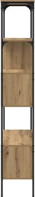 vidaXL Βιβλιοθήκη 7 επιπέδων 76 x 33 x 188,5 εκ Επεξεργασμένο ξύλο