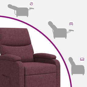 vidaXL Αναπαυτική Καρέκλα Μοβ Ύφασμα