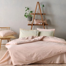 Παπλωματοθήκη Essential 18 Powder Pink Kentia Queen Size 220x240cm 100% Cotton Foam