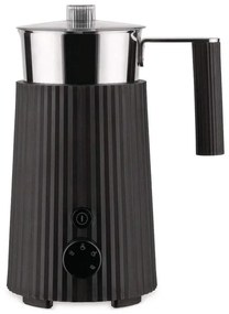 Συσκευή Για Αφρόγαλα Plissé MDL13 B 17x12x22,5cm 350ml Black Alessi Ατσάλι,Πλαστικό