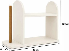 Ράφι Κουζίνας Λευκό LOUN 45x17x36.8