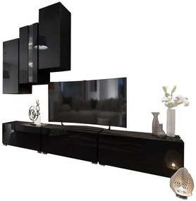 Σύνθεση σαλονιού Pike-Μαύρο