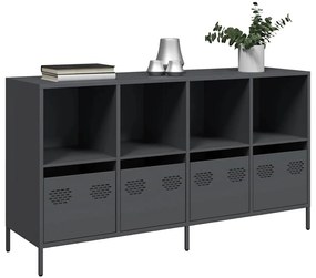 vidaXL Ντουλάπι Ανθρακί 135x39x73,5 εκ. από Χάλυβα Ψυχρής Έλασης