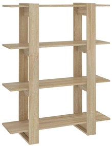 vidaXL Βιβλιοθήκη/Διαχωριστικό Χώρου Sonoma Δρυς 100 x 30 x 123,5 εκ.