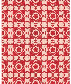 Ταπετσαρία Aegean Tiles Wp30052 52X1000Cm White-Red Mindthegap 52x1000cm