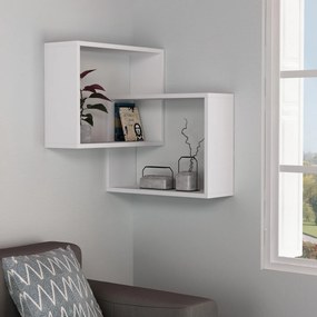 Ράφι Τοίχου Λευκό ODRUN 68x60x68