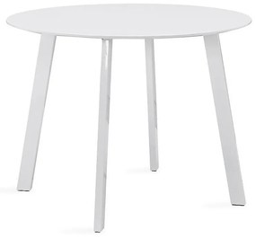 Τραπέζι Riverton 488, Γυαλιστερό λευκό, 76cm, Ινοσανίδες μέσης πυκνότητας, Μέταλλο | Epipla1.gr
