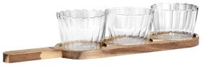 ESTIA ΓΥΑΛΙΝΑ ΜΠΩΛ ΣΕΡΒΙΡΙΣΜΑΤΟΣ ALLURE ΜΕ ΒΑΣΗ 3 ΤΕΜ 42.2x10x6.7cm