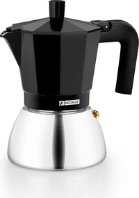 Ιταλικη καφετιερα BRA INOX BLACK 9T Μαύρο 470 ml