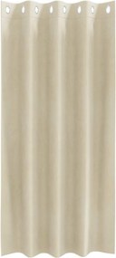 vidaXL Κουρτίνες συσκότισης 2 pcs Κρεμ 140 x 175 cm Βελούδο