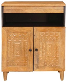 vidaXL Πλαϊνό γραφείο Ανοιχτό καφέ 33.5 x 60 x 75 εκ
