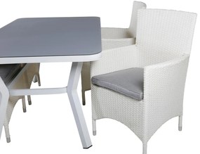 Σετ Τραπέζι και καρέκλες Dallas 1288, Spraystone, 45 kg, Πλαστικό ψάθινο, Μαξιλάρι καθίσματος: Ναι | Epipla1.gr