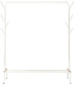Κρεμάστρα δαπέδου HUH-0127, μεταλλική, 110x40x150cm, λευκή