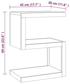 ΤΡΑΠΕΖΑΚΙ ΒΟΗΘΗΤΙΚΟ 45 X 30 X 60 ΕΚ. ΑΠΟ ΜΑΣΙΦ ΞΥΛΟ TEAK 340749