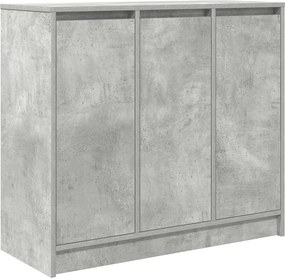 vidaXL Ντουλάπι Γκρι Σκυροδέματος 85x34x76 εκ. Επεξεργασμένο Ξύλο