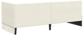 vidaXL Κρεβάτι Γωνίας με κεφαλάρι Κρεμ 80 x 200 cm Βελούδο