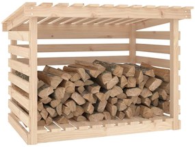 vidaXL Ραφιέρα Καυσόξυλων 108 x 73 x 79 εκ. από Μασίφ Ξύλο Πεύκου