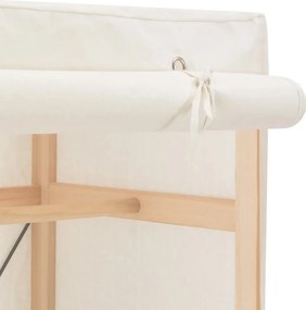 vidaXL Ντουλάπα Λευκή 79 x 40 x 170 εκ. Υφασμάτινη