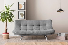 3-Seat Sofa-Bed Misa Small Sofabed - Light Grey Light Grey