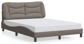 vidaXL Σκελετός Κρεβατιού Χωρίς Στρώμα Taupe 120x200 εκ. Υφασμάτινο