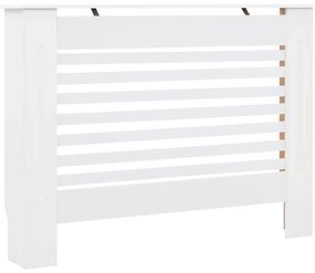 vidaXL Κάλυμμα Καλοριφέρ Λευκό 112 x 19 x 81,5 εκ. από MDF