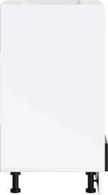 vidaXL Ντουλάπι φούρνου Porto Μαύρο Επεξεργασμένο ξύλο